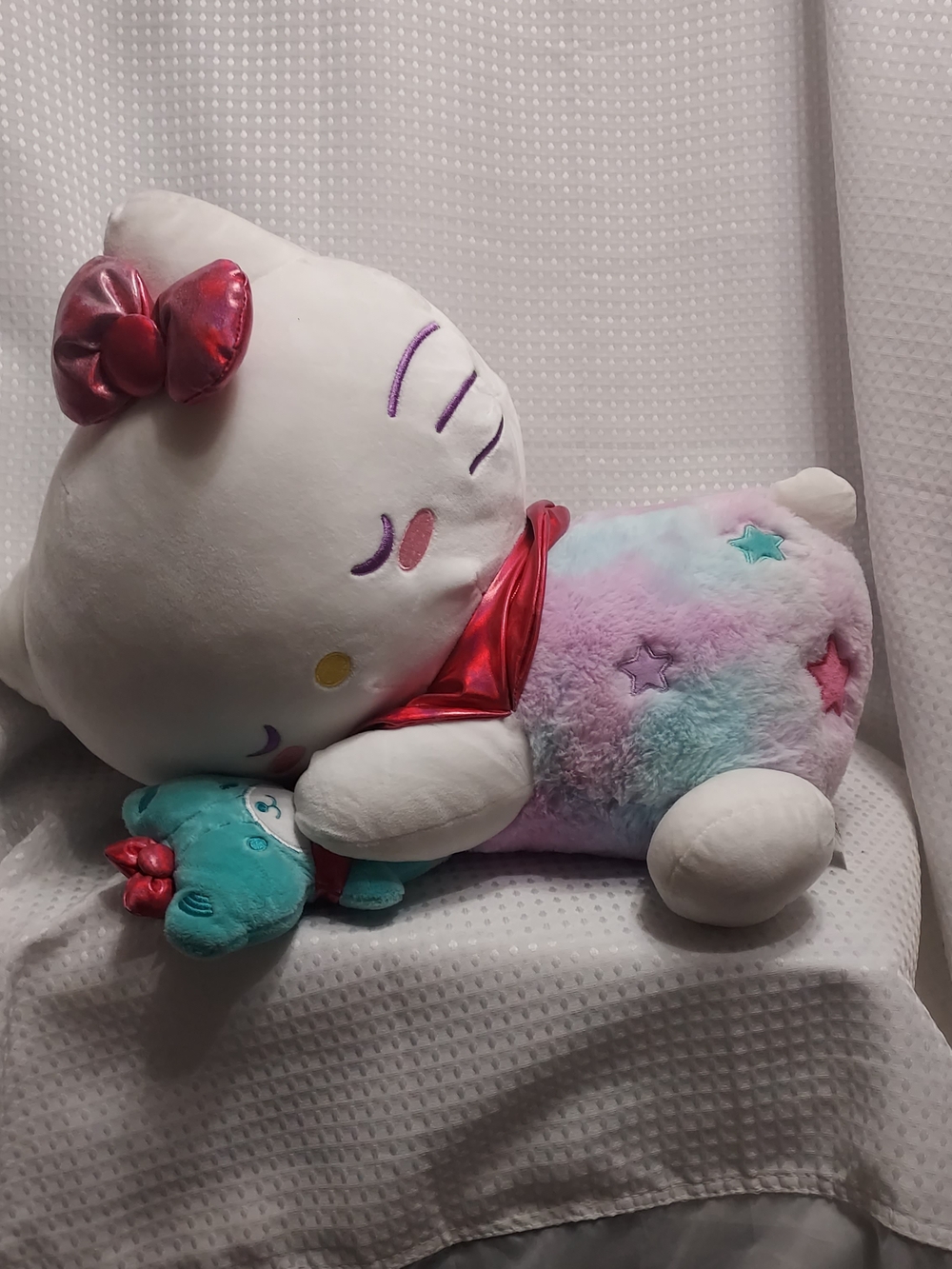 Hello Kitty Plush Pillow Toy - Pastel Multi 18 Inch